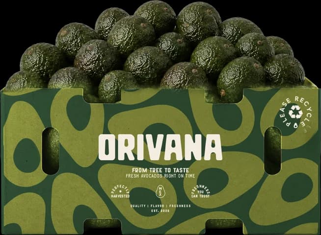 25 lb ORIVANA box full of avocados